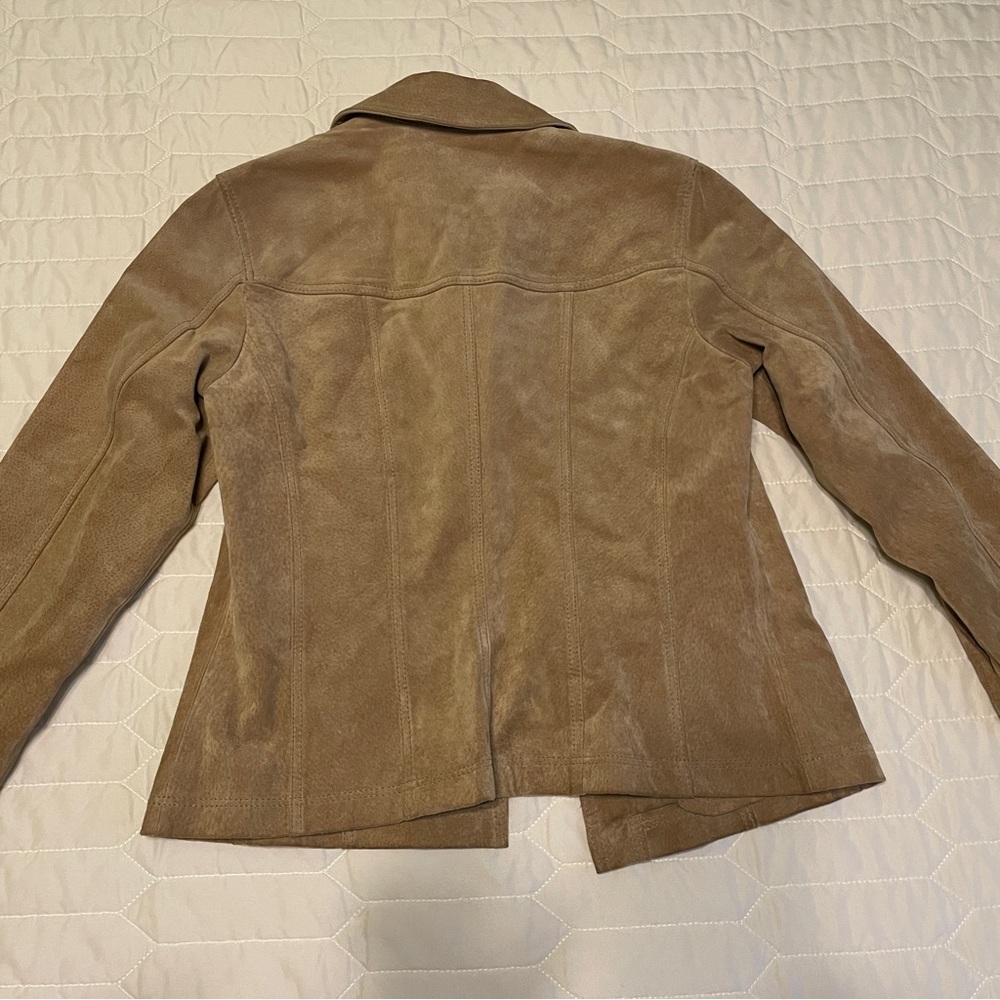Coldwater Creek Genuine Leather Suede Jacket Size XS - Picture 4 of 7